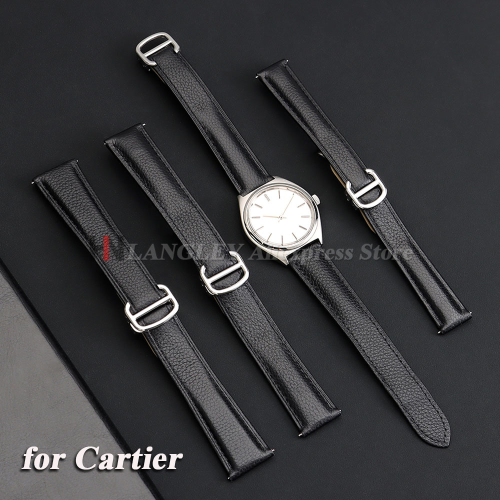 Men'S Accessories London - Lederen Horlogeband voor Cartier Tank London