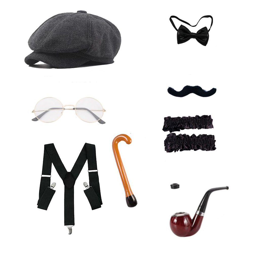 Men'S Accessories In The 1920S - PESENAR Ouderenkostuum Accessoires Set 100 Dagen